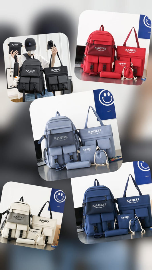MOCHILAS EN SET 5 PIEZAS