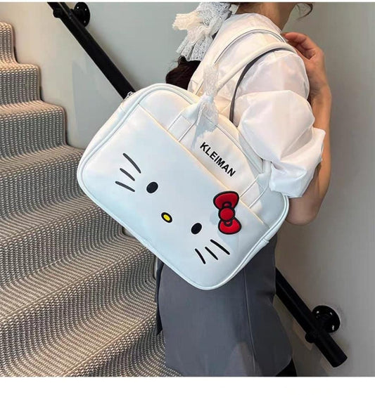 Cartera Kitty white